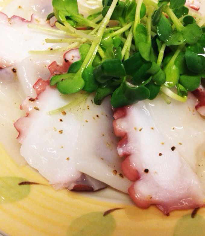 簡単♡タコと豆乳こんにゃくのカルパッチョ by マリカリ