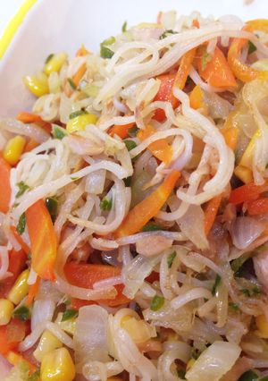 子供が大好き♥簡単素麺チャンプル♥-レシピのメイン写真