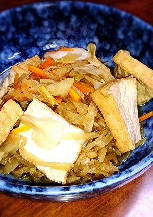 切り干し大根と厚揚げの生姜煮-レシピのメイン写真