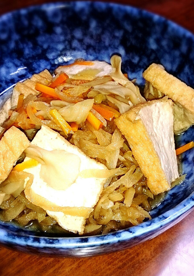 切り干し大根と厚揚げの生姜煮-レシピのメイン写真