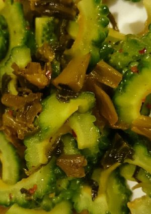 ゴーヤ好きの為のゴーヤと高菜or搾菜炒め-レシピのメイン写真