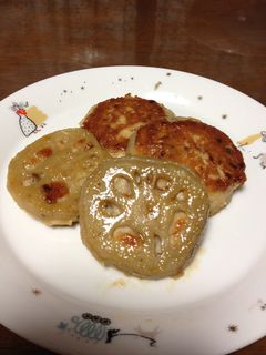 レンコンつくねバーグ-レシピのメイン写真