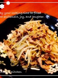 塩レモン使って☆豚肉ともやしの炒めもの-レシピのメイン写真