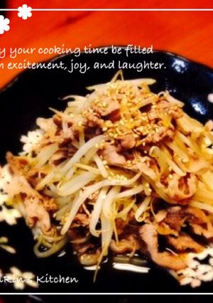 塩レモン使って☆豚肉ともやしの炒めもの-レシピのメイン写真