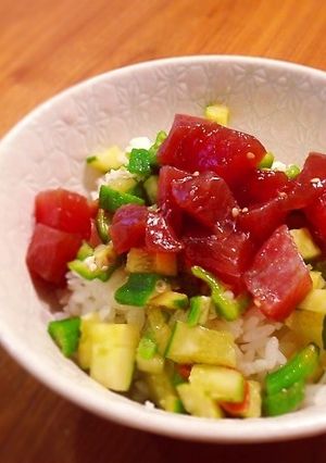 子どもが大好き♪マグロの漬け丼-レシピのメイン写真