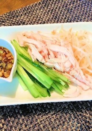 バンバンジー風チキンサラダ-レシピのメイン写真