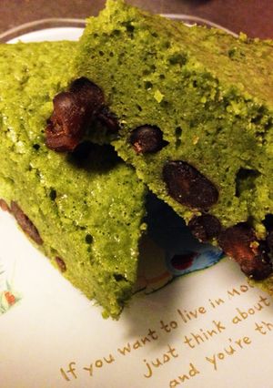 抹茶の甘納豆ケーキ!-レシピのメイン写真