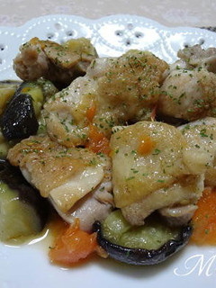 鶏肉とナスとトマト煮-レシピのメイン写真