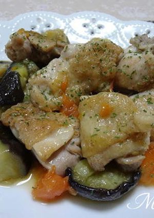 鶏肉とナスとトマト煮-レシピのメイン写真