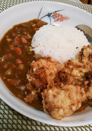 野菜たっぷり鶏天カレー-レシピのメイン写真