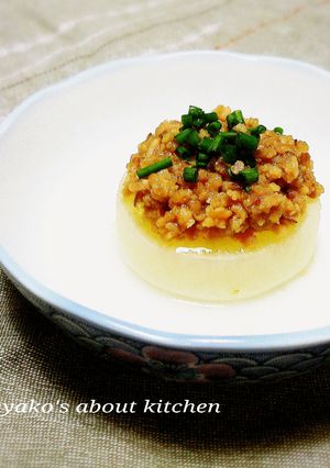 ふーふぅ≡3ふろふき大根の鶏肉味噌のせ-レシピのメイン写真
