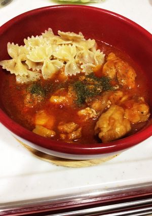 簡単チキントマト煮込み-レシピのメイン写真
