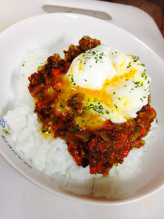 簡単!半熟卵のせドライカレー-レシピのメイン写真
