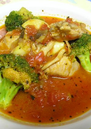 具がゴロゴロ♪チキンのトマト煮込み-レシピのメイン写真