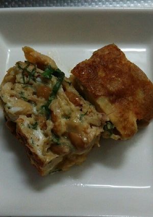 大葉入り納豆卵焼き-レシピのメイン写真