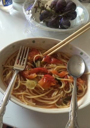 ∞中華が一変ニンニク無しのスープパスタ∞-レシピのメイン写真