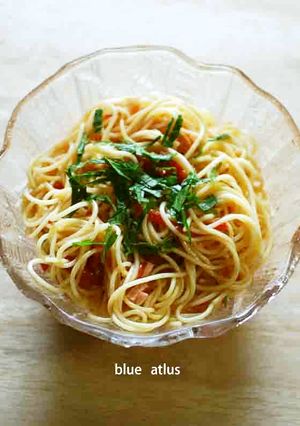 ホールトマトと大葉の冷製パスタ-レシピのメイン写真