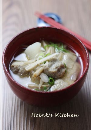 つみれボールのお味噌汁-レシピのメイン写真