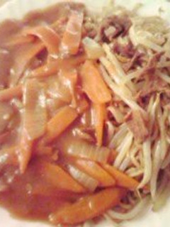 福島復興祈念!会津×なみえカレー焼きそば-レシピのメイン写真