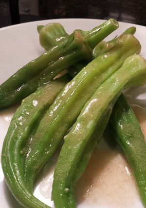 茹でオクラを梅ドレッシングで-レシピのメイン写真