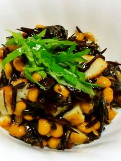 簡単☆ひじきとさつま揚げの納豆あえ♪-レシピのメイン写真