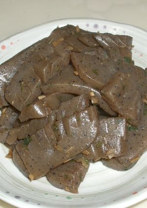 簡単★こんにゃくの大葉にんにく醤油煮-レシピのメイン写真