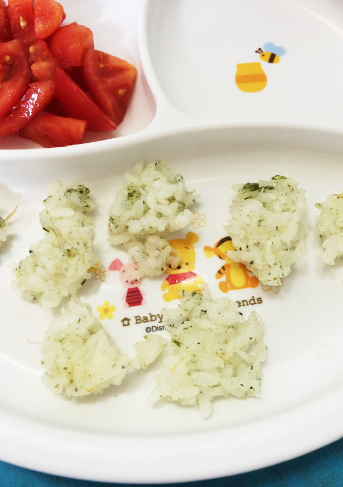 離乳食☆しらすと青のりのご飯おやき-レシピのメイン写真