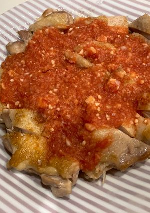 鶏ももの簡単サルサソースのせ-レシピのメイン写真