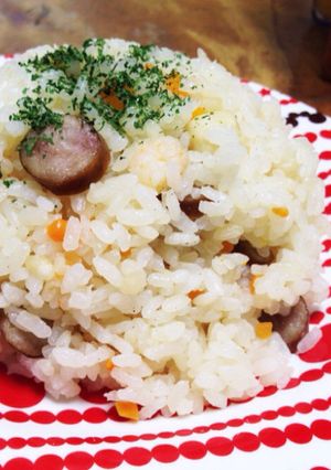 炊飯器で！シーフードミックスでピラフ-レシピのメイン写真