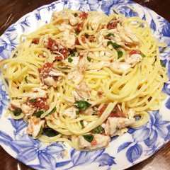 ささみと梅のパスタ-レシピのメイン写真