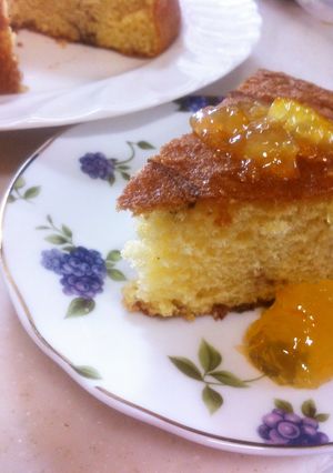 ＨＭ！ほんのり甘いマーブルスポンジケーキ-レシピのメイン写真