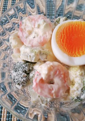 茹で卵と海老マヨネーズのタルタルサラダ-レシピのメイン写真