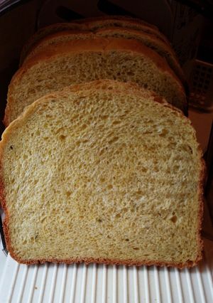 ふんわり卵入りかぼちゃ食パン-レシピのメイン写真