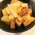 豚バラ大根とこんにゃく厚揚げ味噌煮込み♡