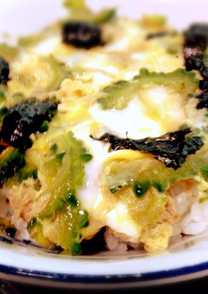 ゴーヤとツナの卵丼、卵とろとろ簡単-レシピのメイン写真