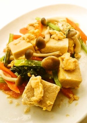 ☺簡単♪高野豆腐と野菜の中華風玉子とじ☺-レシピのメイン写真