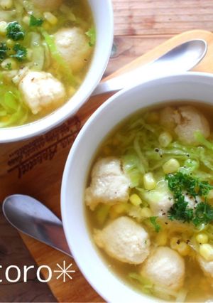 mやわらか鶏団子スープ-レシピのメイン写真