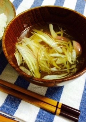 みょうが香る♡シャキッとお味噌汁-レシピのメイン写真