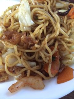 二日目の天ぷらで海鮮焼きそば-レシピのメイン写真