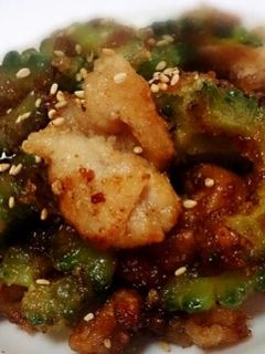 豚肉とゴーヤの甘辛炒め*-レシピのメイン写真