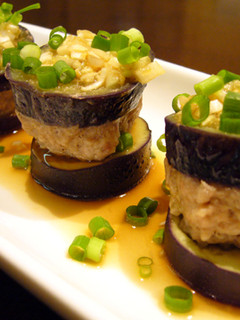 *ナスとひき肉のレンジ蒸し*香味ソースで-レシピのメイン写真
