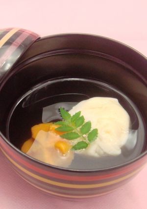 業務用介護食　えび茶巾のお吸い物-レシピのメイン写真