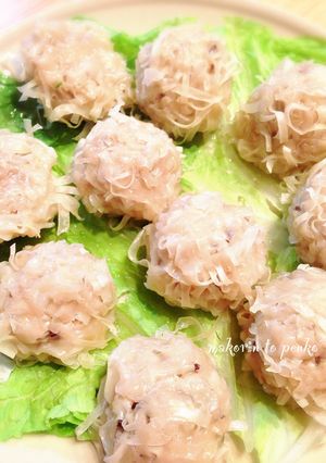 レンジで簡単！ふわふわシュウマイ-レシピのメイン写真