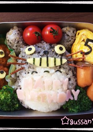 ♡幼稚園のお弁当に！トトロキャラ弁♡-レシピのメイン写真