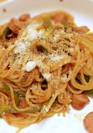 ミネストローネリメイクナポリタン-レシピのメイン写真