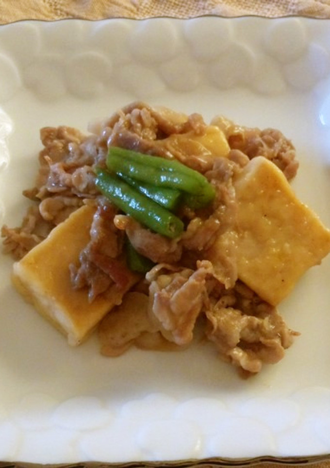 豚コマと高野豆腐の炒め煮-レシピのメイン写真
