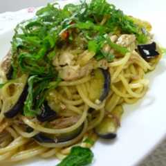 รูปของ さんまとナスのパスタ☆柚子胡椒風味