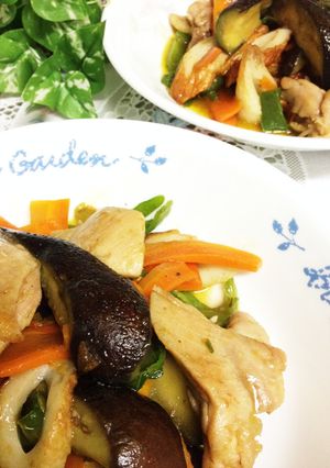 クレイジーソルトの茄子と鶏肉のカレー炒め-レシピのメイン写真