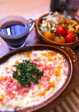 豆腐のホワイトソースでハムグラタン♪-レシピのメイン写真