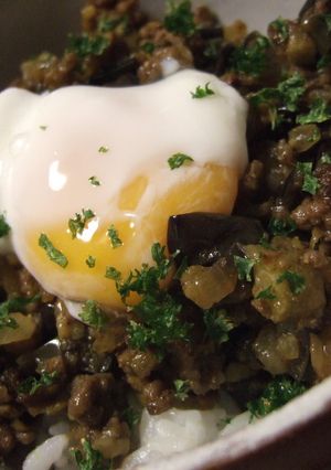 ☆味噌風味☆ナスドライカレー丼-レシピのメイン写真